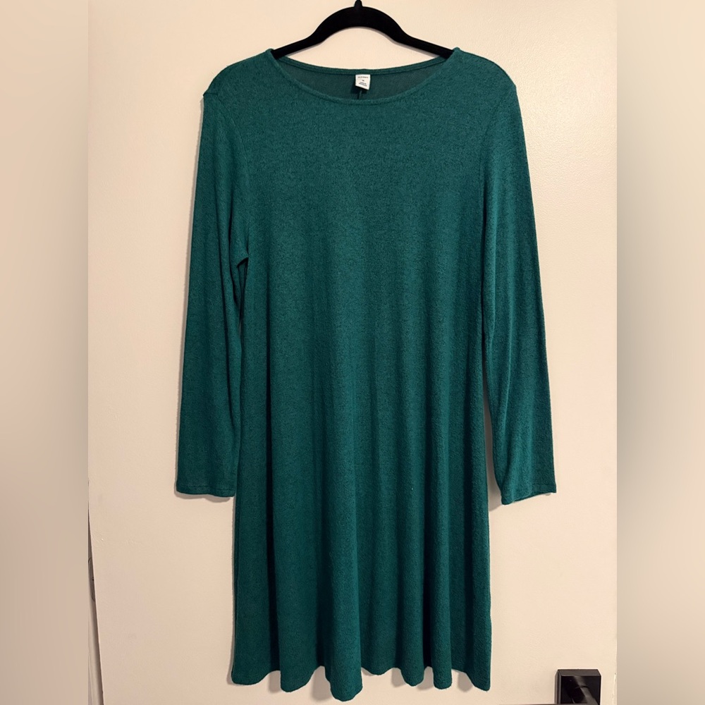 Old Navy Teal Long Sleeve Dress